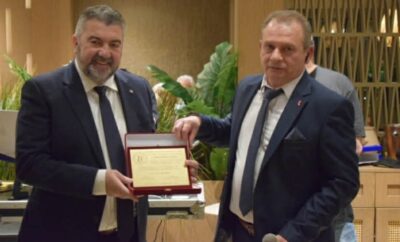 Τιμητική διάκριση στον Πρόεδρο του ΒΕΑ, Κωνσταντίνο Δαμίγο, από τον ΣΕΗ Έβρου